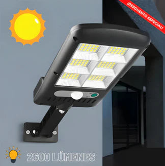 Mini luz solar LED con mando y sensor de movimiento